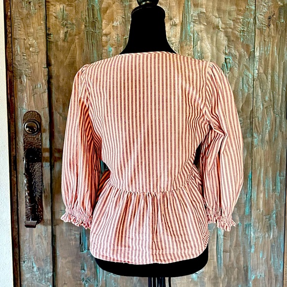 Madewell Cotton Wrap Top - Picture 3 of 6